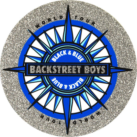 World Tour Black & Blue Lp Logo Sticker
