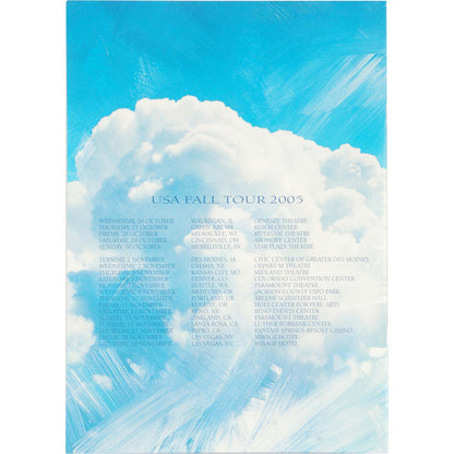 Moody Blues Tour Book Back