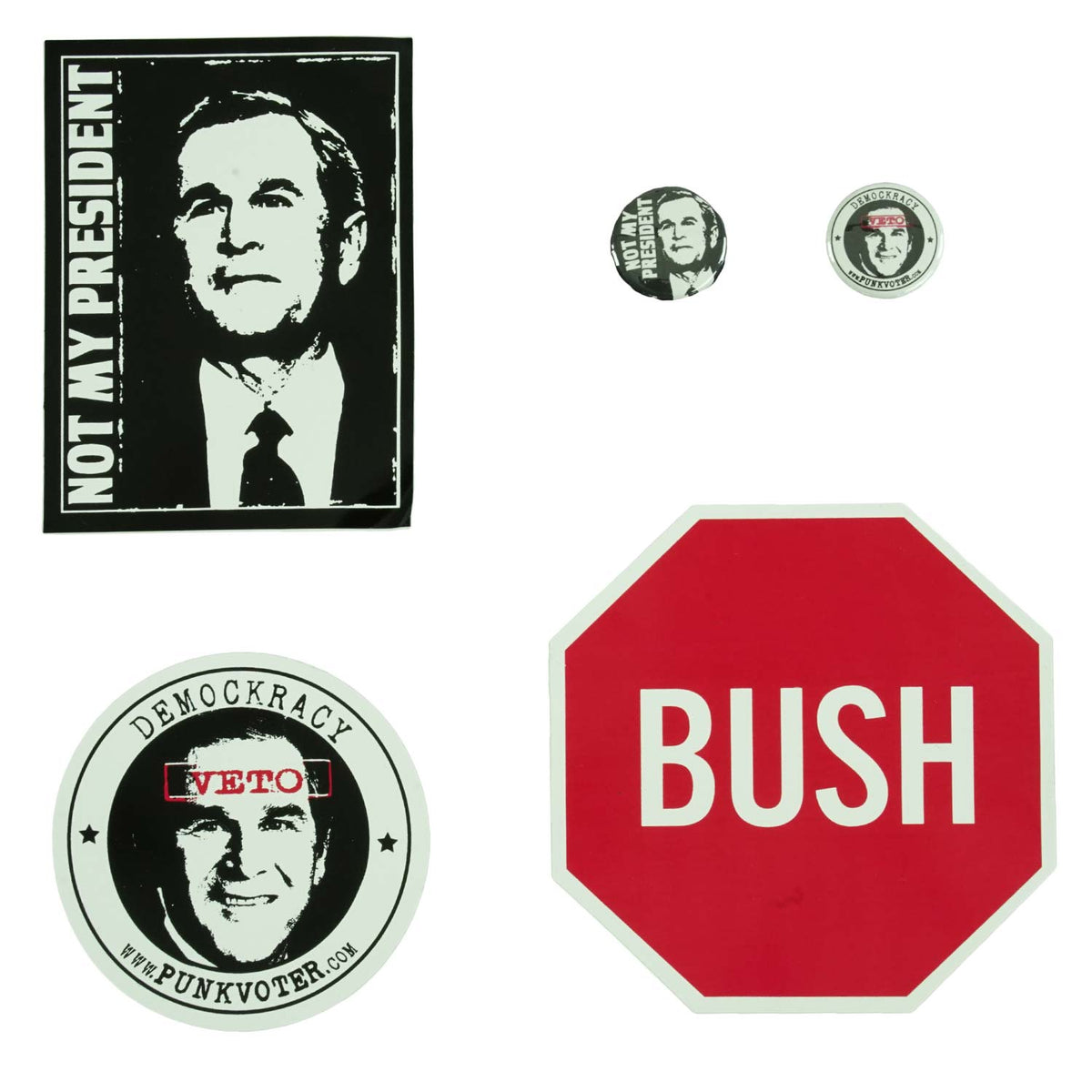 Punk Voter Sticker Set Front