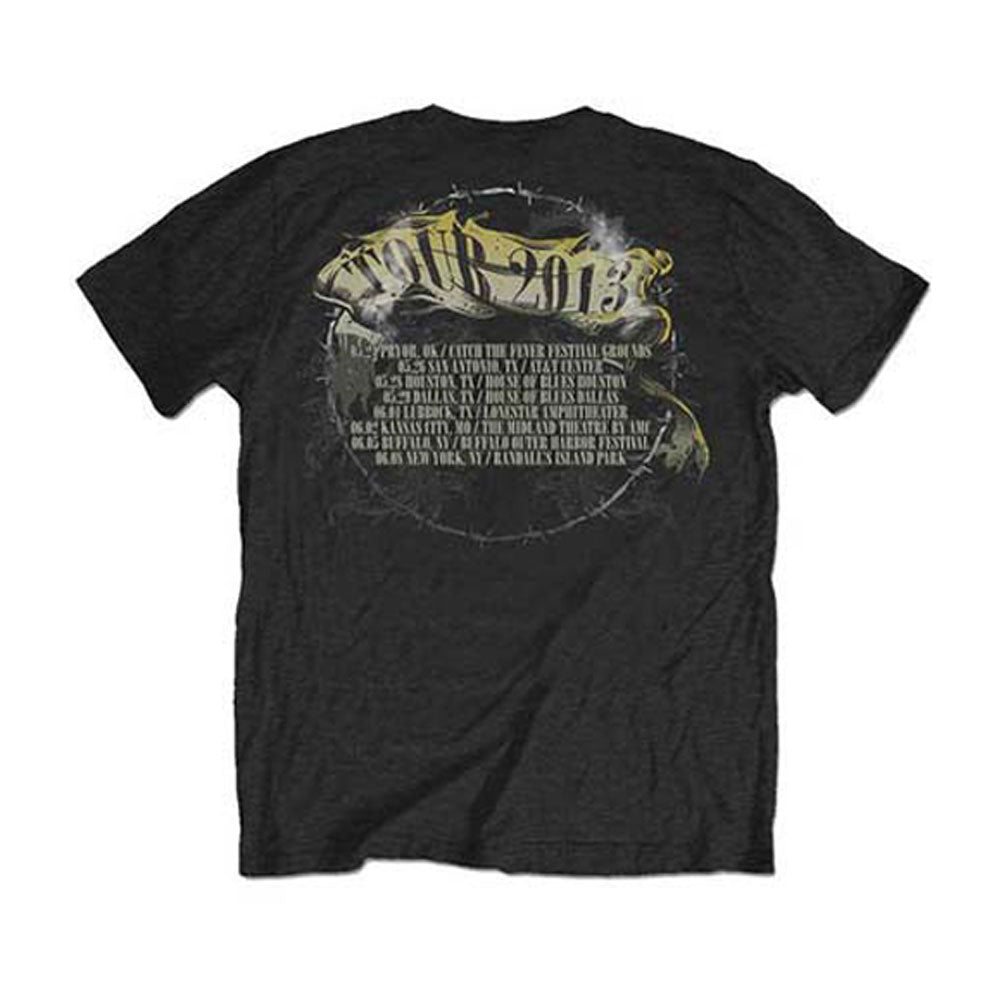 Guns N Roses Trashy Skull (Back Print) Slim Fit T-shirt Back