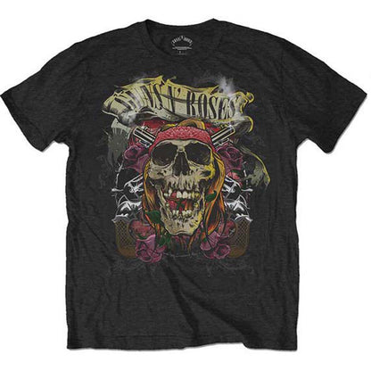 Guns N Roses Trashy Skull (Back Print) Slim Fit T-shirt Front