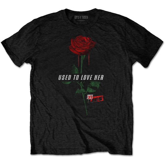 Guns N Roses Used To Love Her Slim Fit T-shirt Front