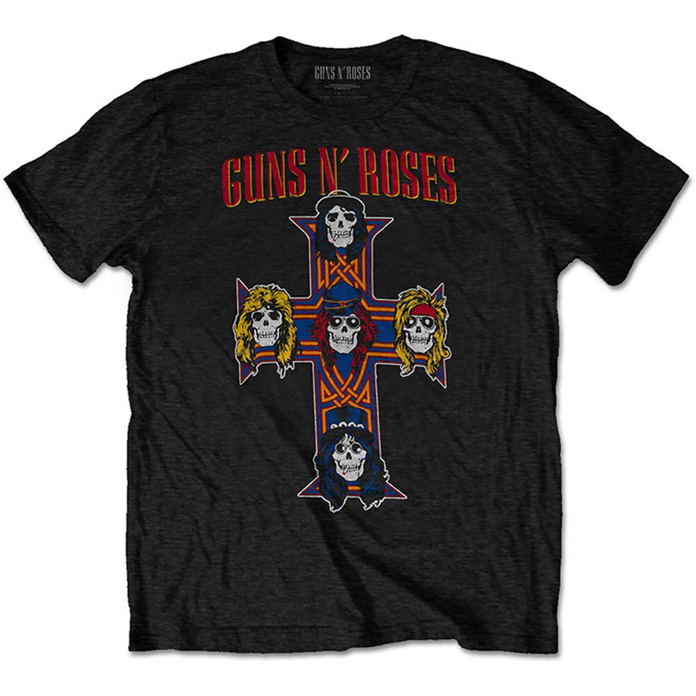 Guns N Roses Vintage Cross Slim Fit T-shirt Front