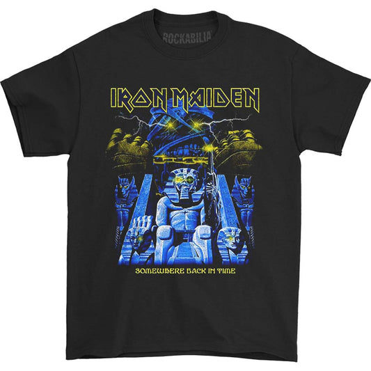 Iron Maiden Back In Time Mummy Slim Fit T-shirt Front