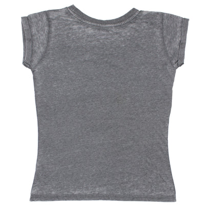 Vintage Cross (Burn Out) Ladies Fashion Tee Junior Top