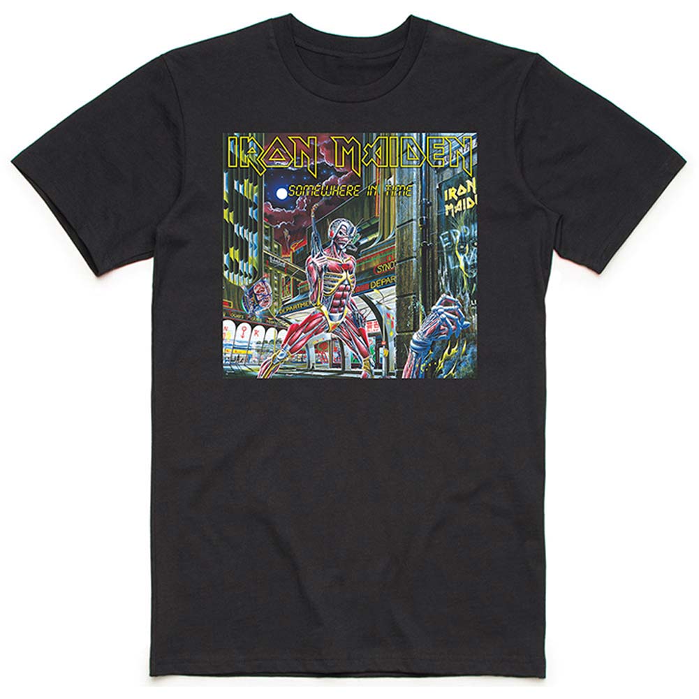 Iron Maiden Somewhere In Time Box Slim Fit T-shirt Front
