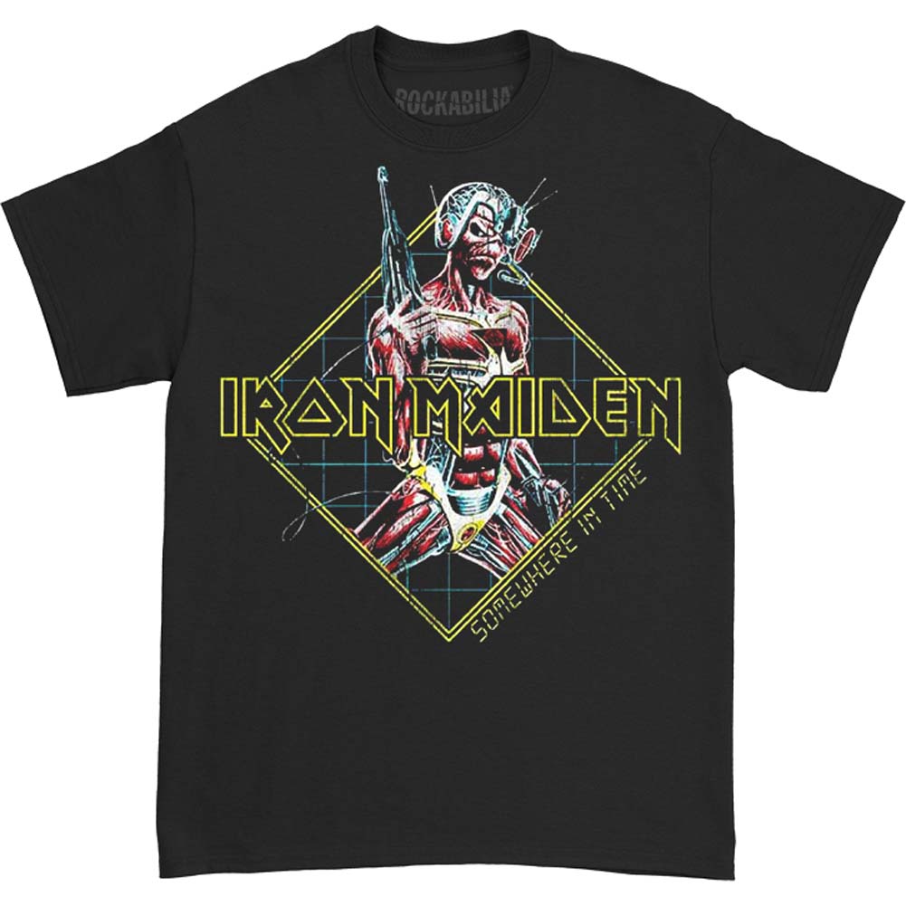 Iron Maiden Somewhere In Time Diamond Slim Fit T-shirt Front