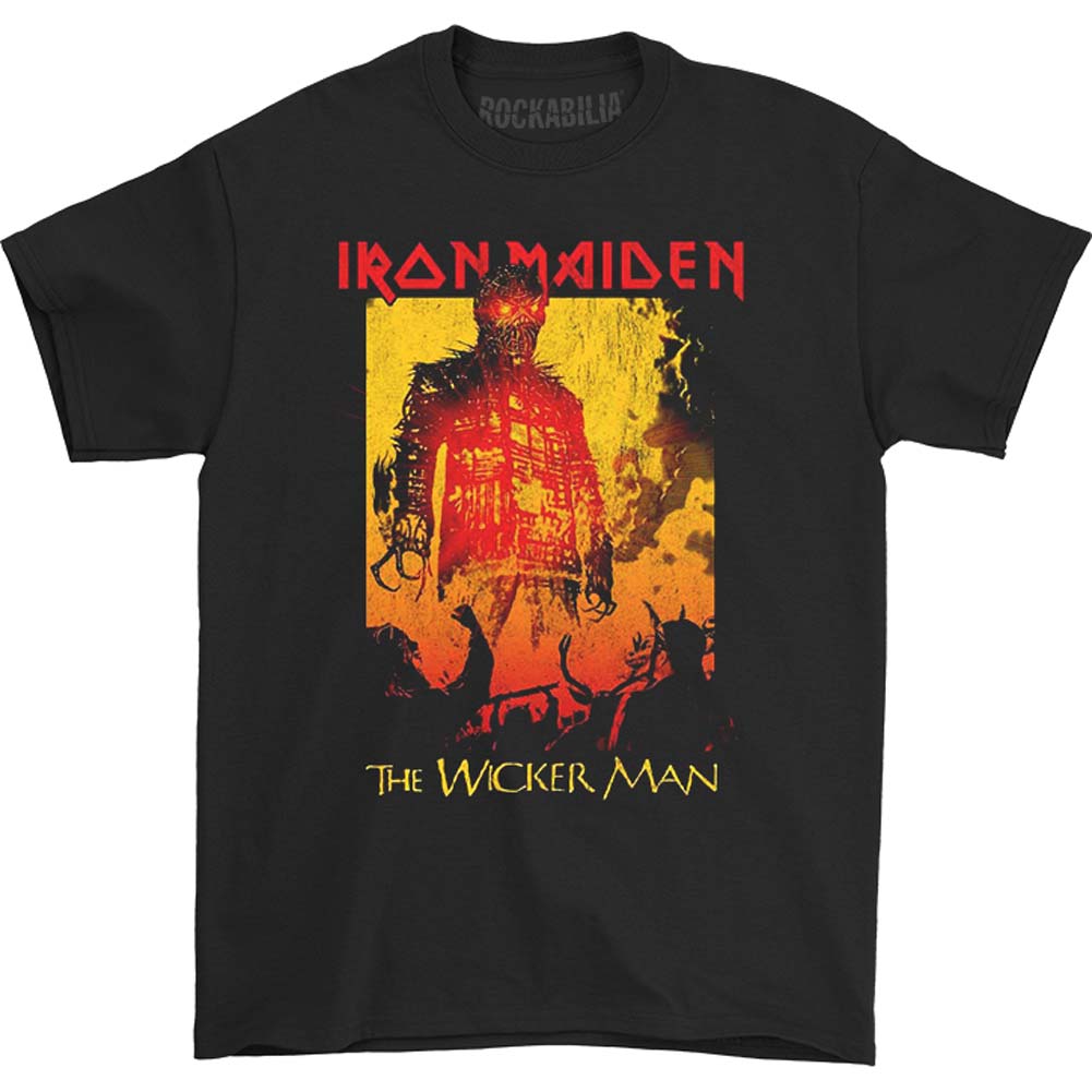Iron Maiden The Wicker Man Fire Slim Fit T-shirt Front