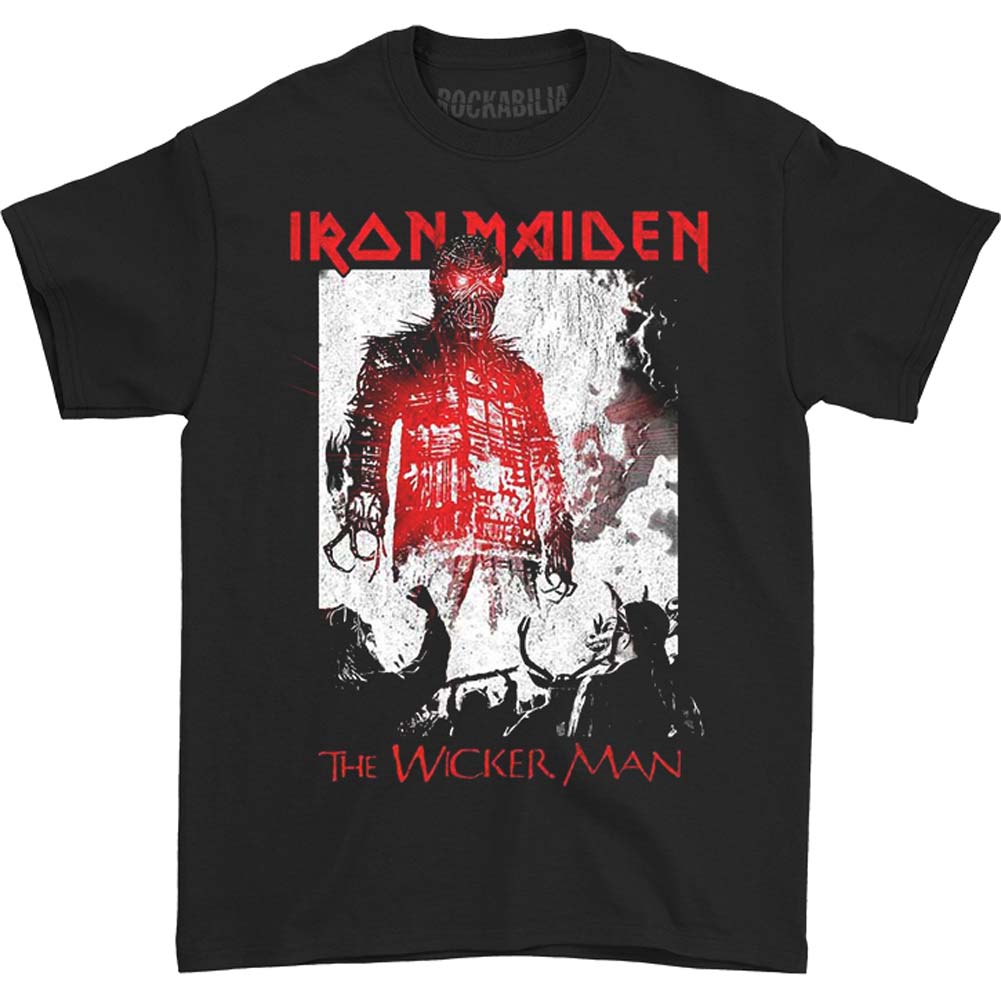 Iron Maiden The Wicker Man Smoke Slim Fit T-shirt Front