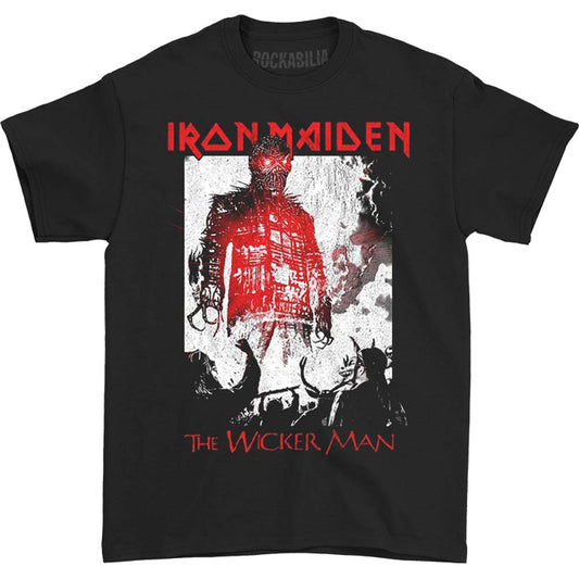 Iron Maiden The Wicker Man Smoke Slim Fit T-shirt Front