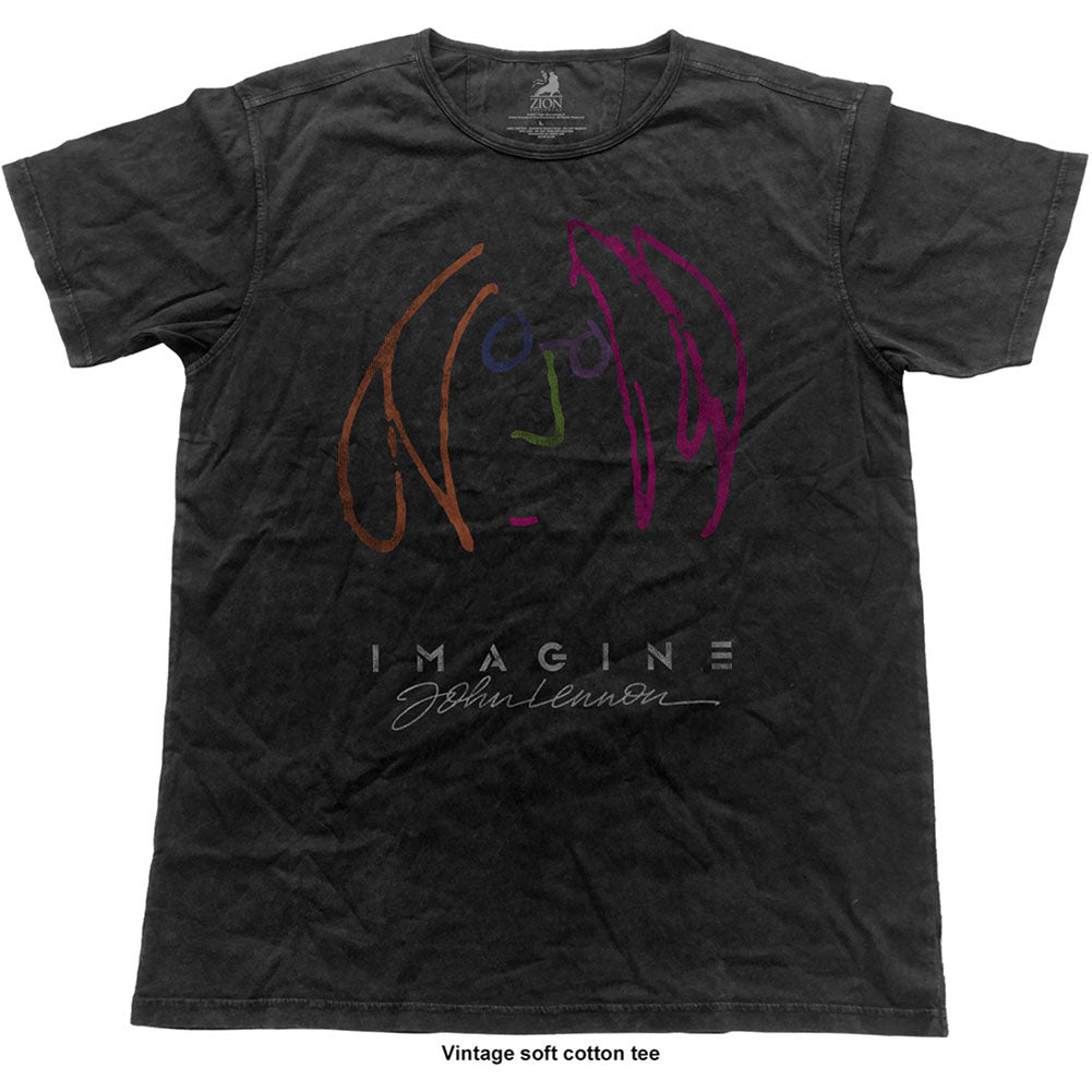 John Lennon Self Portrait (Vintage Finish) Vintage T-shirt Front