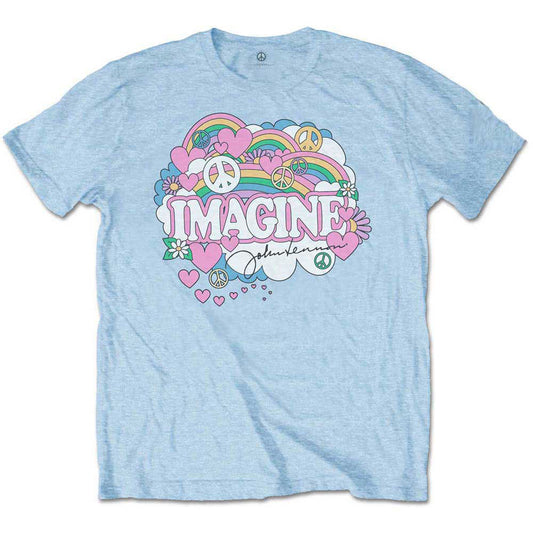 John Lennon Rainbows, Love & Peace Slim Fit T-shirt