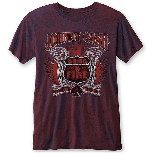 Johnny Cash Ring of Fire (Burn Out) Vintage T-shirt Front