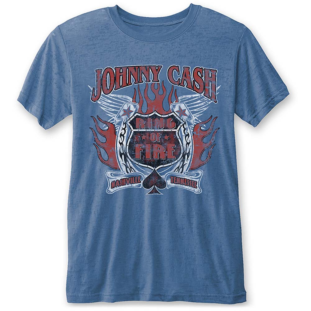 Johnny Cash Ring of Fire (Burn Out) Vintage T-shirt Front