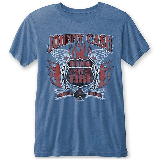 Johnny Cash Ring of Fire (Burn Out) Vintage T-shirt Front