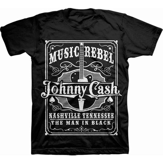 Johnny Cash Music Rebel T-shirt Front