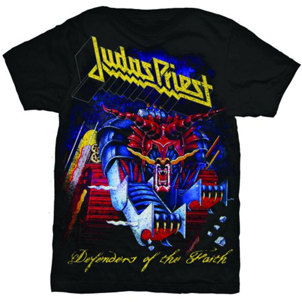 Judas Priest Defenders Of The Faith Slim Fit T-shirt Front