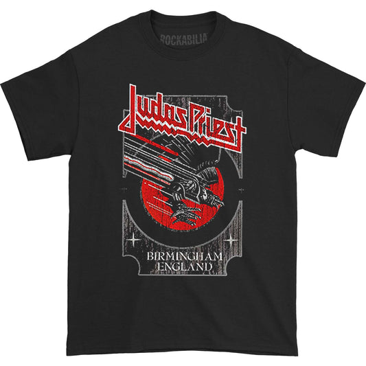 Judas Priest Silver and Red Vengeance Slim Fit T-shirt Front
