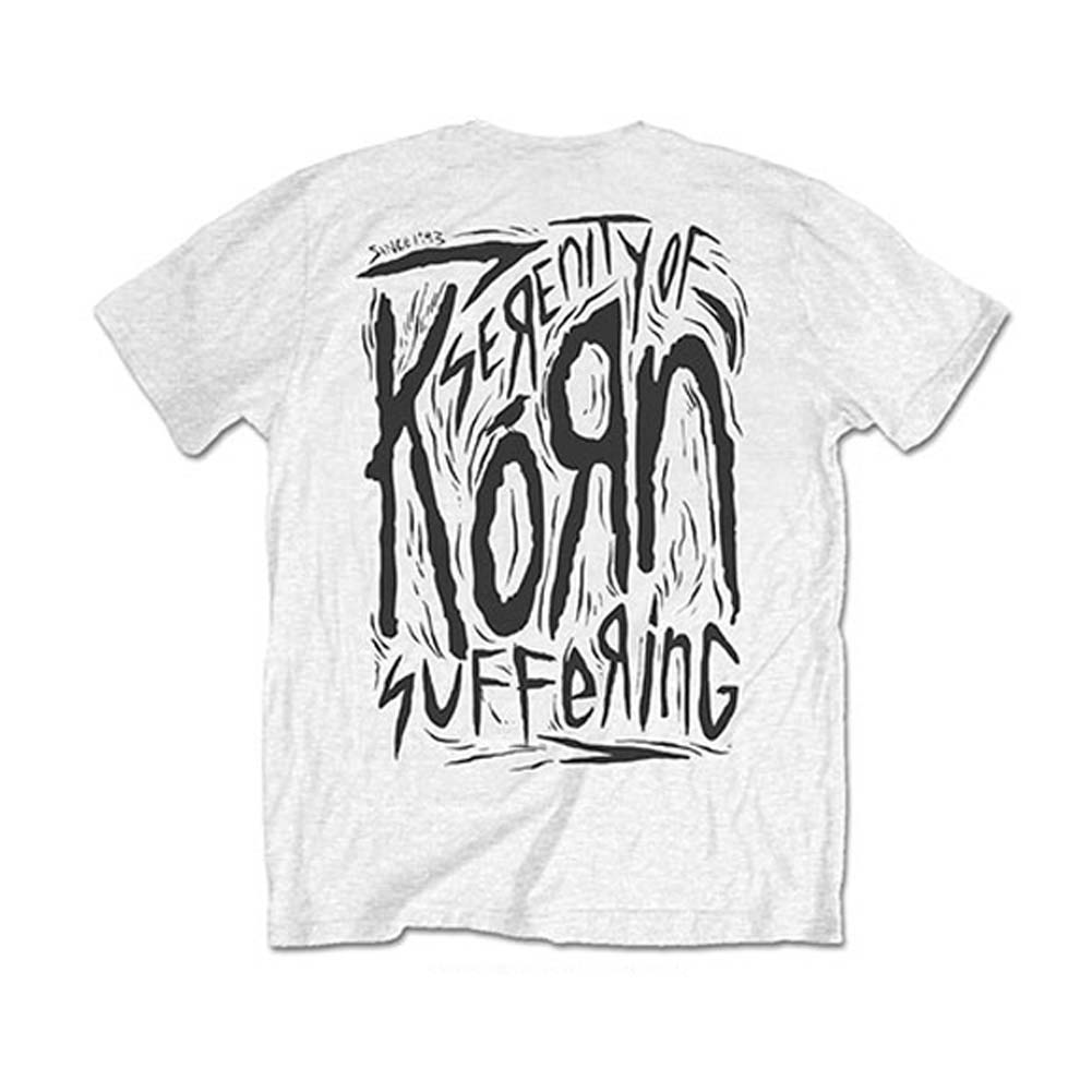 Korn Scratched Type (Back Print) Slim Fit T-shirt Back