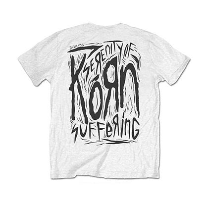 Korn Scratched Type (Back Print) Slim Fit T-shirt Back
