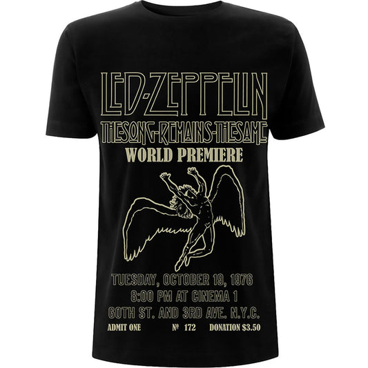 Led Zeppelin TSRTS World Premier Slim Fit T-shirt Front