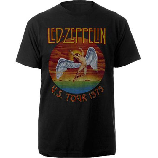 Led Zeppelin US Tour '75. Slim Fit T-shirt Front