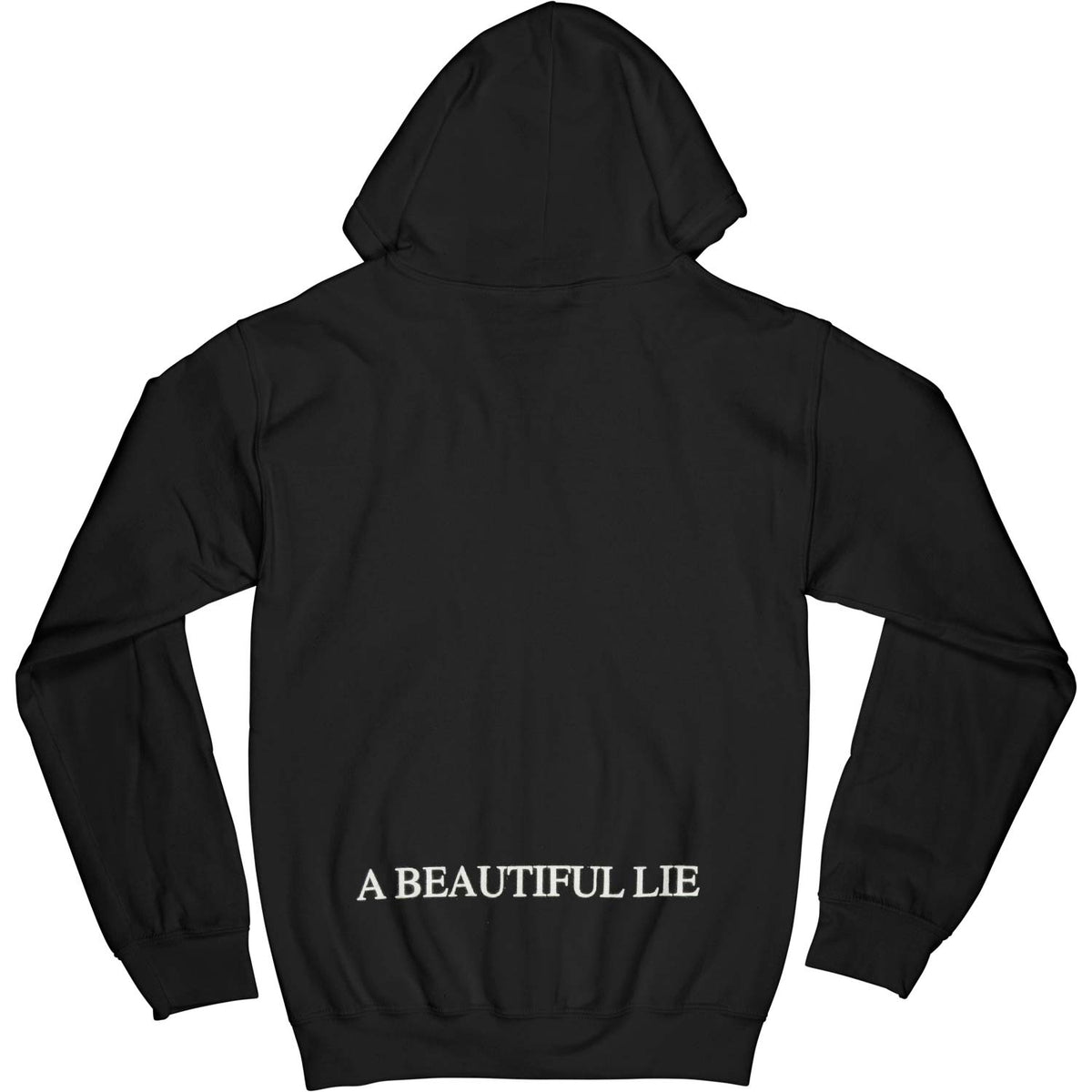30 Seconds To Mars Skull Zipper Hoodie Zippered Hooded Sweatshirt Back