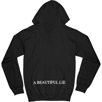 30 Seconds To Mars Skull Zipper Hoodie Zippered Hooded Sweatshirt Back