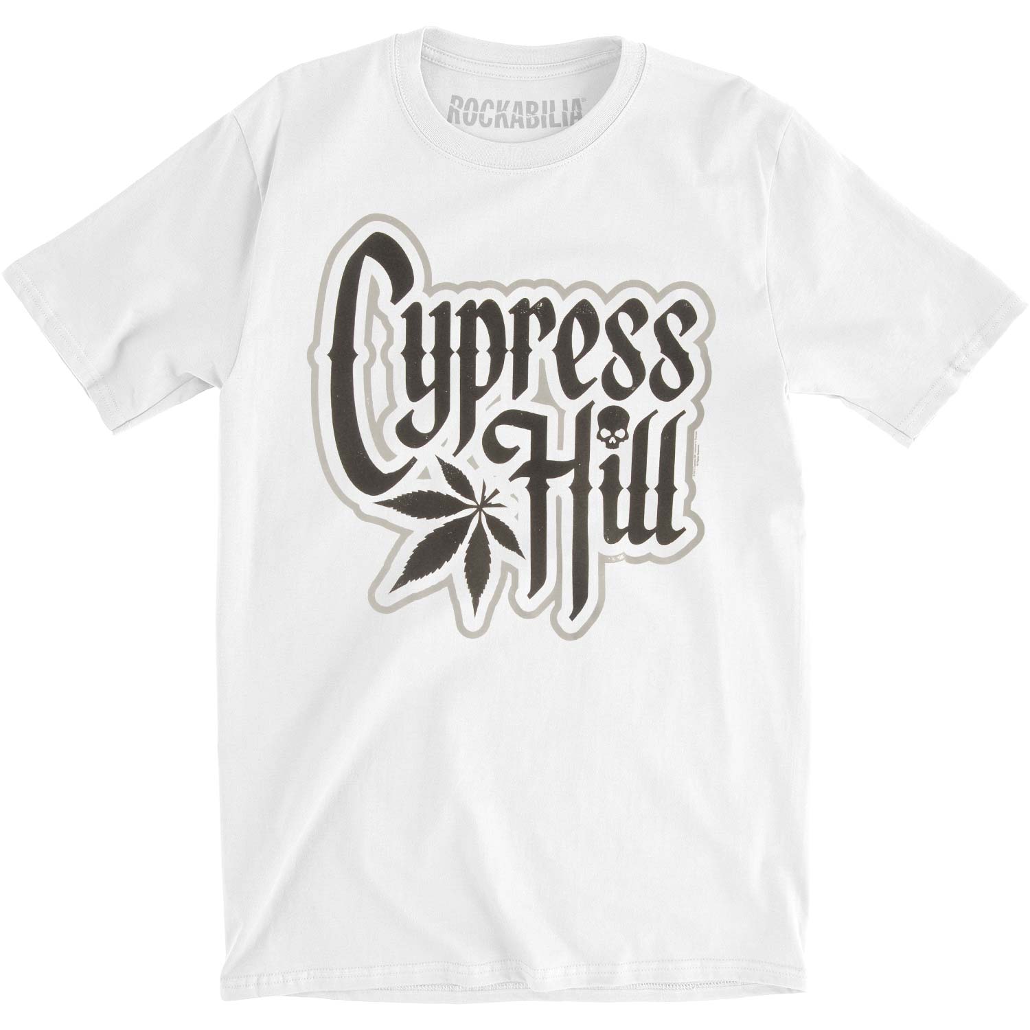 Leaf on White Slim Fit T-shirt