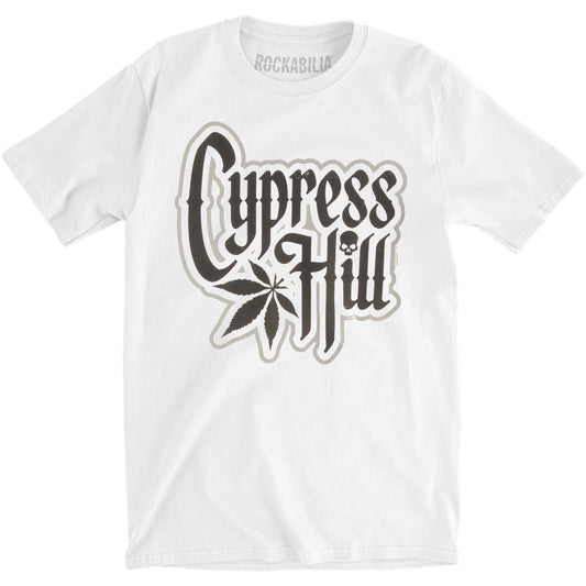 Leaf on White Slim Fit T-shirt