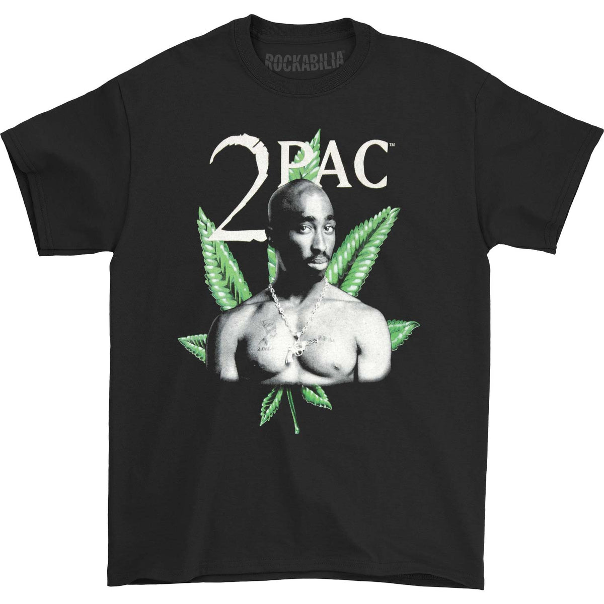 Tupac Leaf T-shirt Front