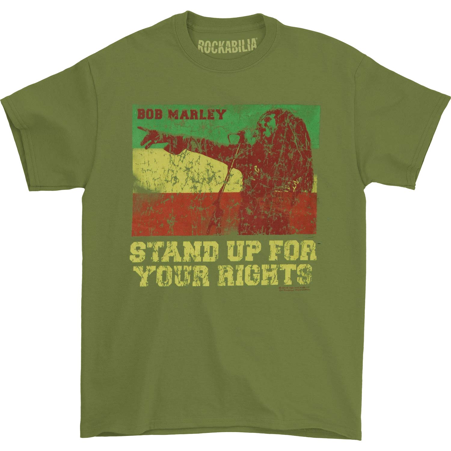 Bob Marley Rights Vintage T-shirt Front