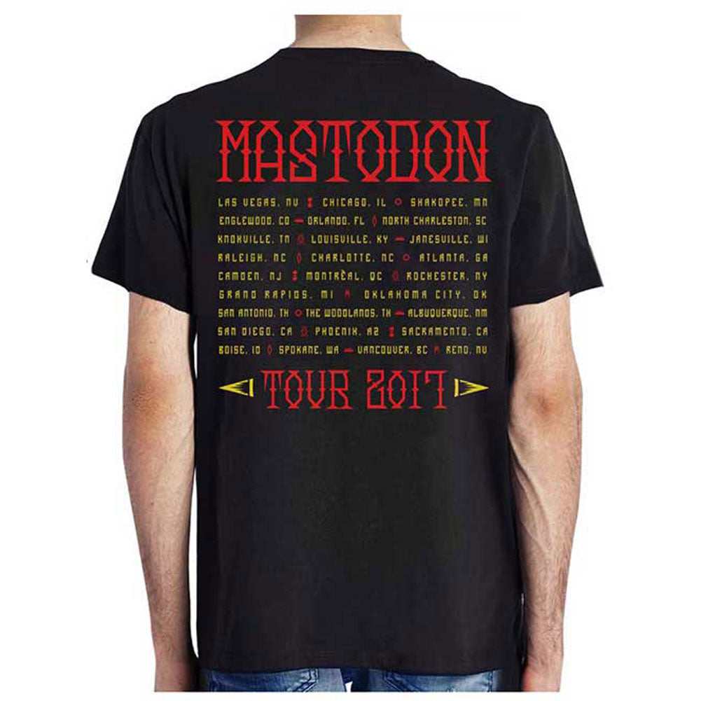Mastodon Tribal Demon Autumn 2017 (Ex Tour) Slim Fit T-shirt Back