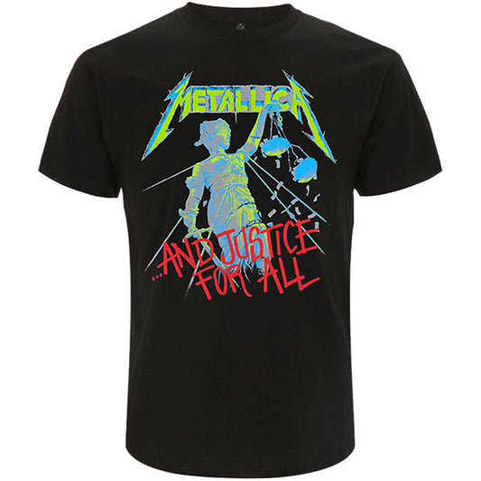 Metallica And Justice For All (Original) (Back Print) Slim Fit T-shirt Front