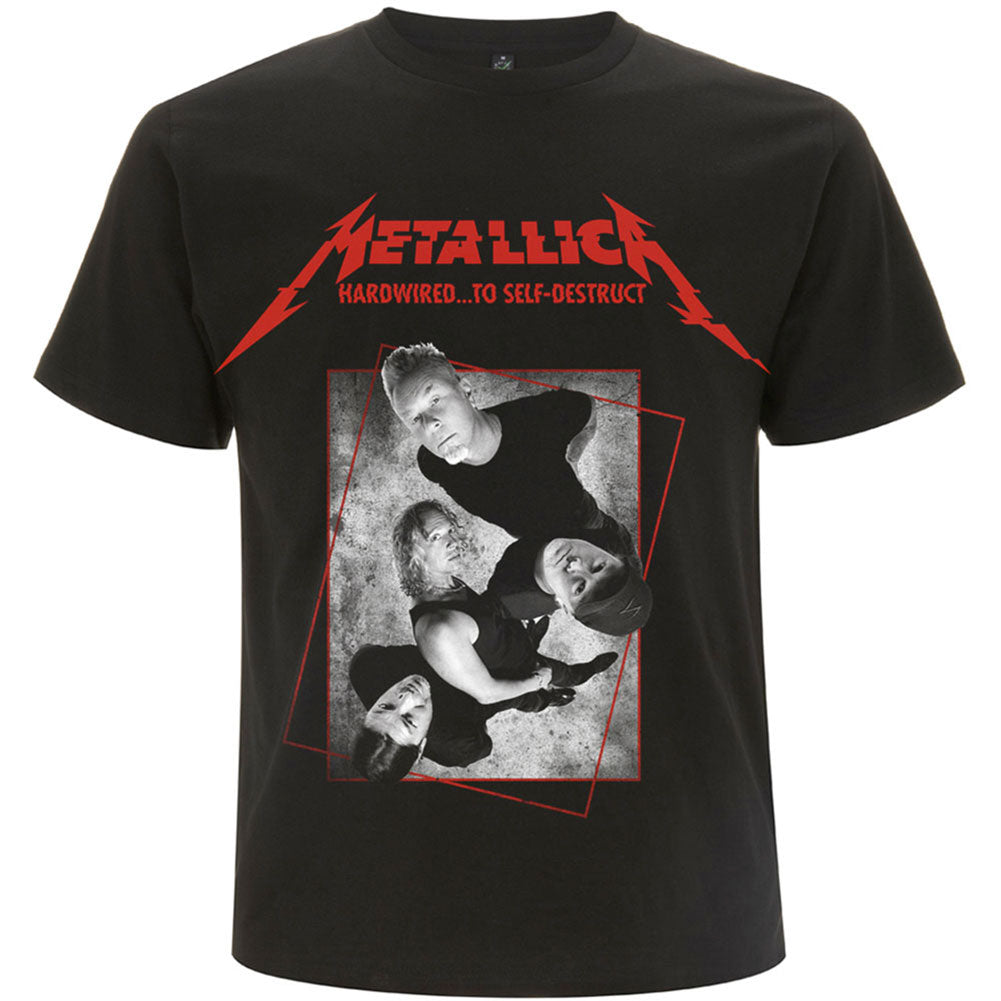 Metallica Hardwired Band Concrete Slim Fit T-shirt Front