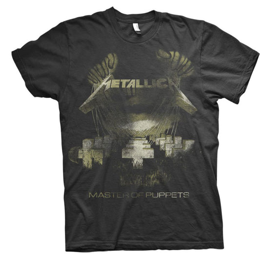 Metallica Master of Puppets Distressed Slim Fit T-shirt Front