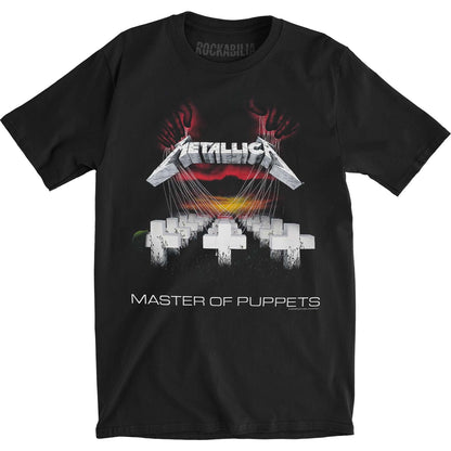 Metallica Master of Puppets European Tour '86. (Back Print) Slim Fit T-shirt Front