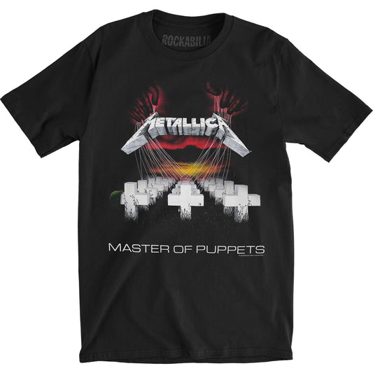 Metallica Master of Puppets European Tour '86. (Back Print) Slim Fit T-shirt Front