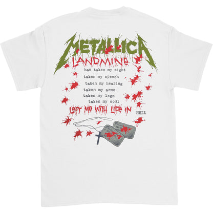 Metallica One Landmine (Back Print) Slim Fit T-shirt Back