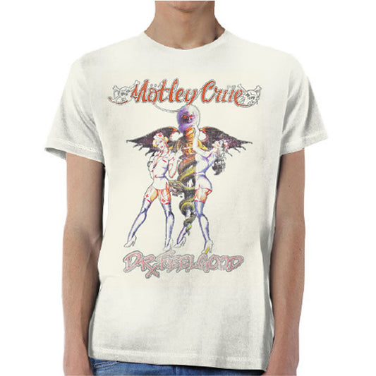Motley Crue Dr Feelgood Vintage Slim Fit T-shirt Front