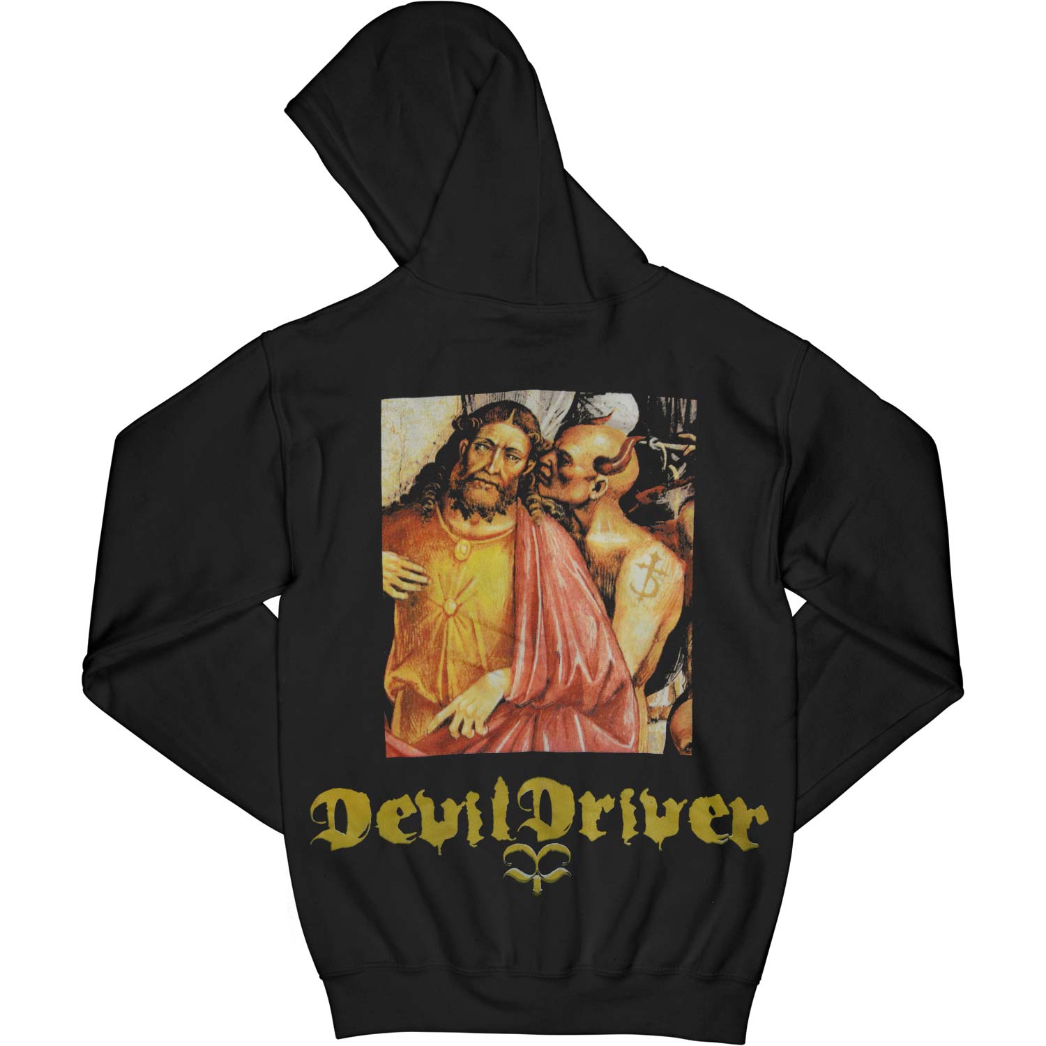 Devil Driver Zippered Hooded Sweatshirt Back
