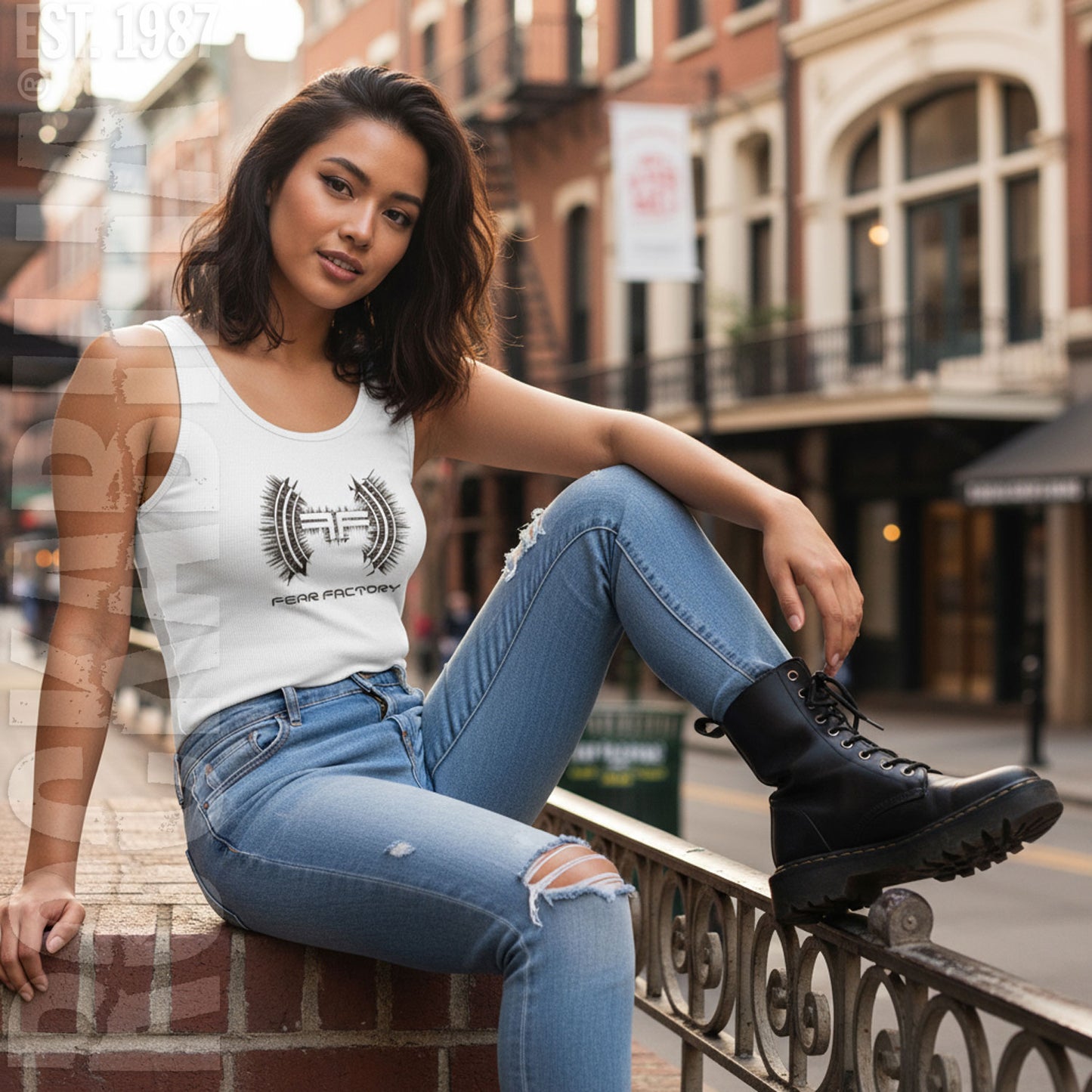 Black & White FF Logo WB Tank Womens Tank