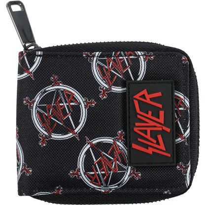 Slayer Pentagram Logo Zip Wallet Girls Wallet Front