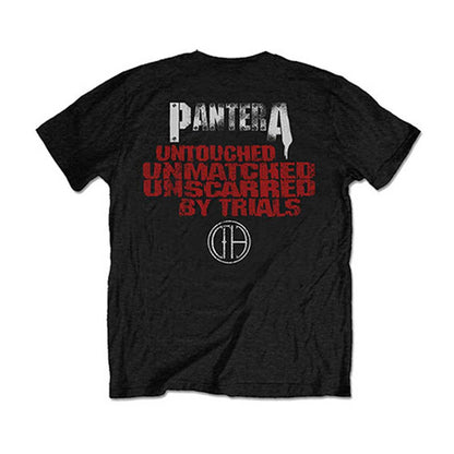 Pantera Horned Skull Stencil (Back Print) Slim Fit T-shirt Back