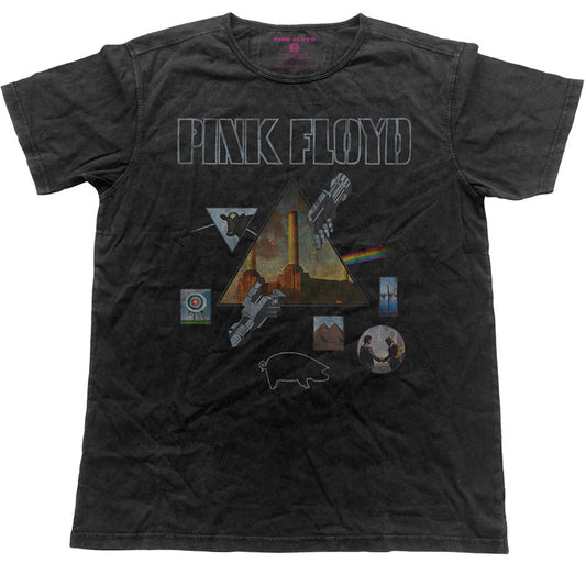 Pink Floyd Montage (Vintage Finish) Vintage T-shirt Front