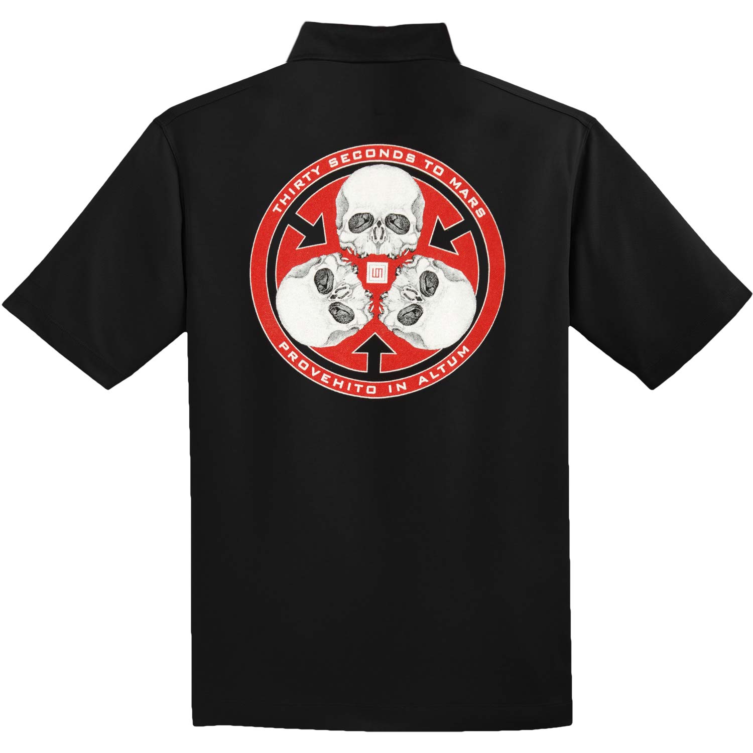 30 Seconds To Mars Polo Shirt Polo Shirt Back