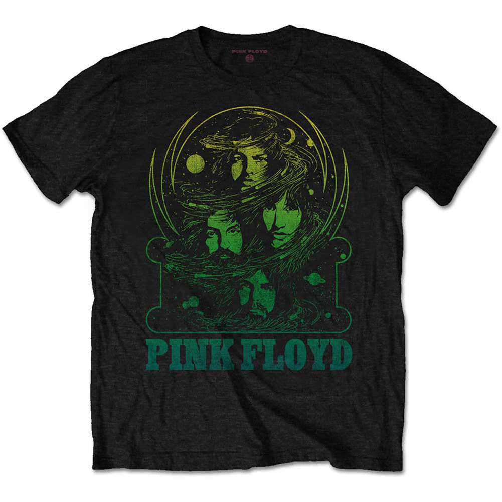 Pink Floyd Green Swirl Slim Fit T-shirt Front