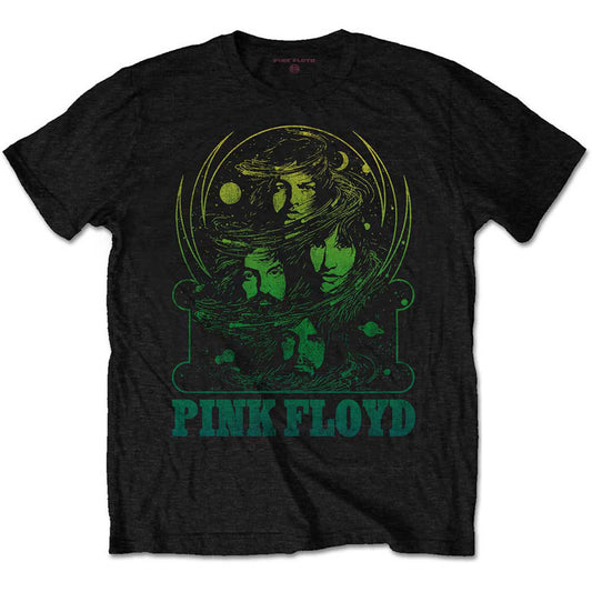 Pink Floyd Green Swirl Slim Fit T-shirt Front
