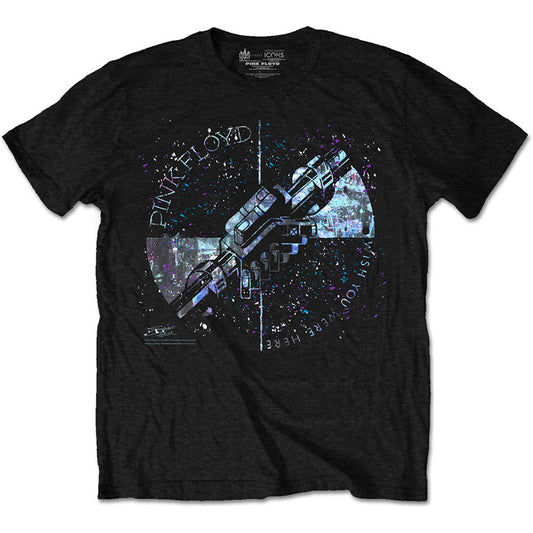 Pink Floyd Machine Greeting Blue Slim Fit T-shirt Front