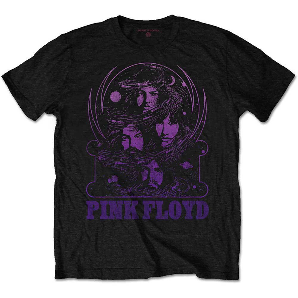 Pink Floyd Purple Swirl Slim Fit T-shirt Front